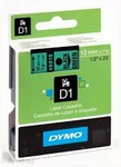 páska Dymo D1, černý tisk/zelený podklad (12mm/7mm)